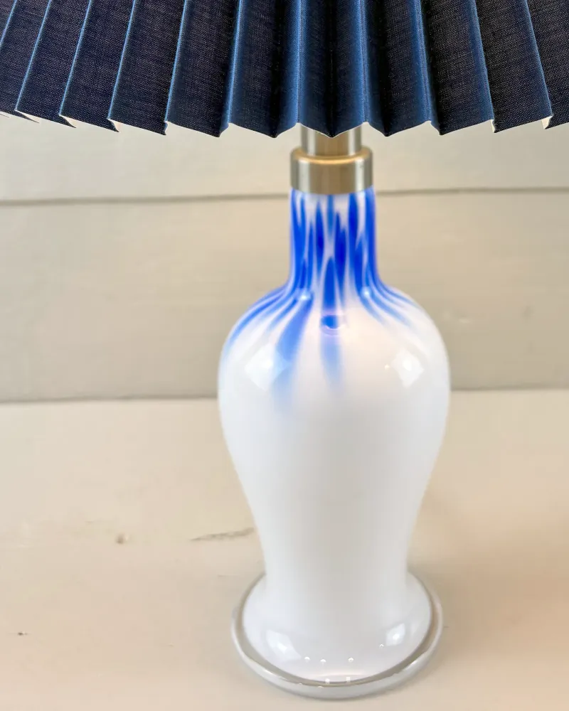 1990s Danish Royal Copenhagen Michael Bang Torino Lille Opal Glass Table Lamp, 25 cm
