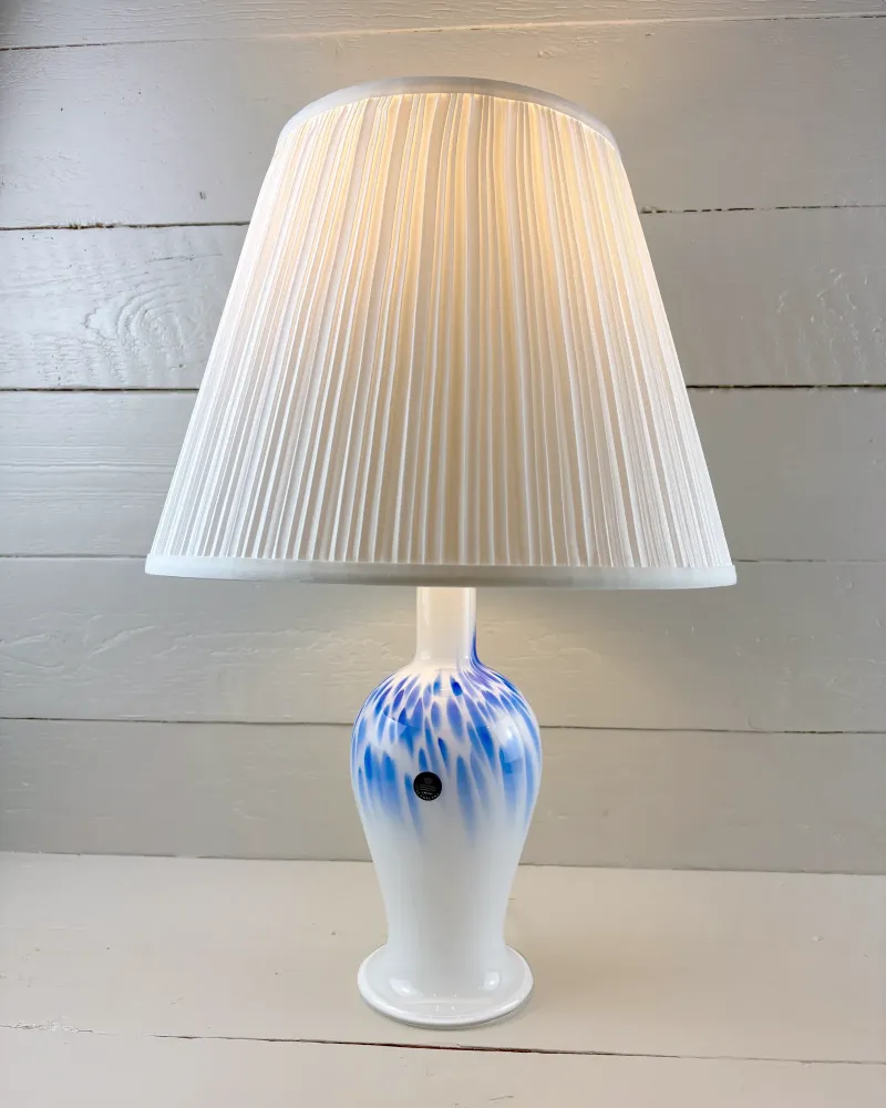 1990s Danish Royal Copenhagen Torino Mellem Opal Glass Table Lamp by Michael Bang, 33 cm